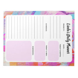 Bloco de Notas de Lista de Tarefas Diárias abstrat