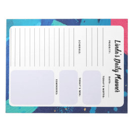 Bloco de Notas de Lista de Tarefas Diárias Abstrat