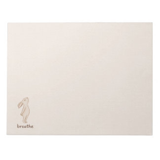 Bloco de Notas de Mesa Coelho Respira Minimalista