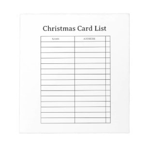 Bloco de Notas de Natal Elegante
