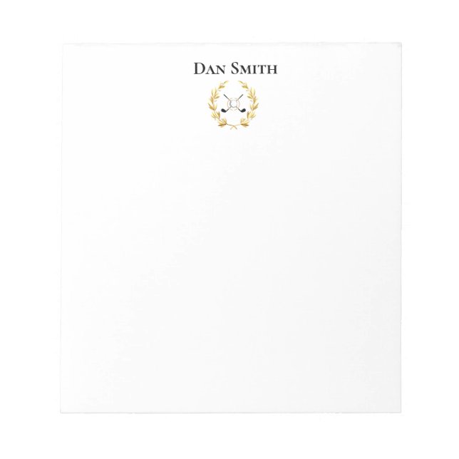 Bloco de Notas de Nome Personalizado (Frente)