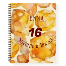 Bloco de Notas de Nome Personalizado do Aniversári