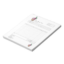 Bloco de Notas de Nota Fiscal de Formulário de Enc