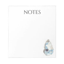 bloco de notas de notas de ostra