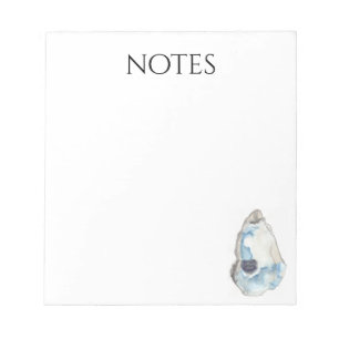 bloco de notas de notas de ostra