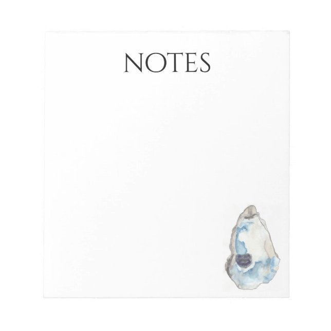 bloco de notas de notas de ostra (Frente)