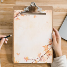 Bloco de Notas de outono