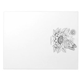 Bloco de Notas de Páginas de Coloração da Borbolet