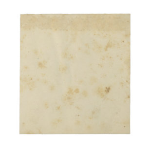 Bloco de notas de papel antigo da série 1870