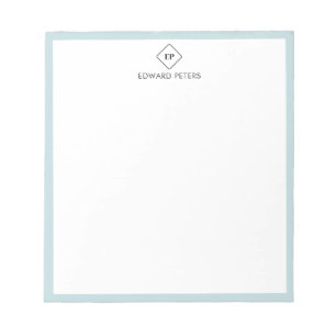 Bloco de Notas de Papelaria Pessoal Monograma Mini