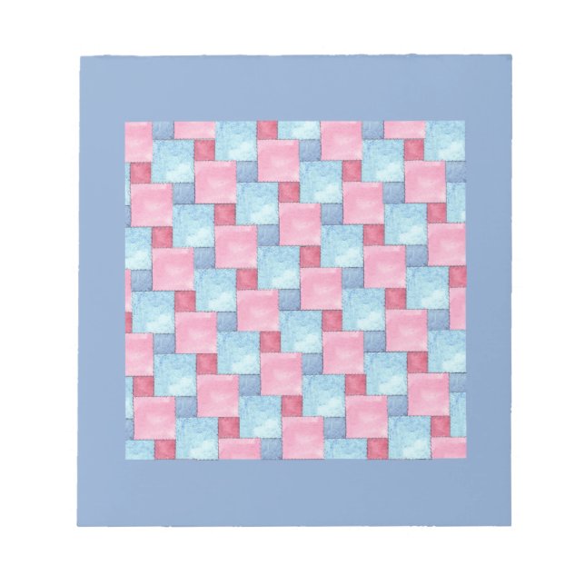 Bloco de notas de patch ou conectador, Pinks, Blue (Frente)