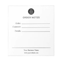 Bloco de Notas de Pedido Personalizado