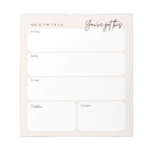 Bloco de Notas de Planeador Diário Mínimo