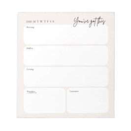 Bloco de Notas de Planeador Diário Mínimo