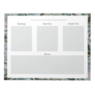 Bloco de Notas de Planeamento Diário Suculto