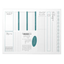 Bloco de Notas de Planejamento Diário de Vendas Di