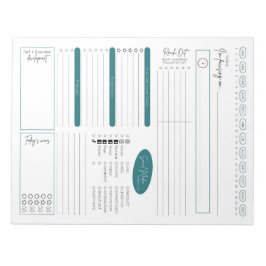 Bloco de Notas de Planejamento Diário de Vendas Di