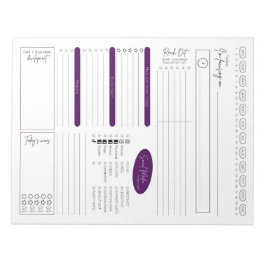 Bloco de Notas de Planejamento Diário de Vendas Di