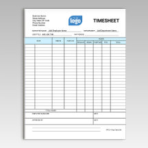 Bloco De Notas De Planilha De Tempo De Negócios De