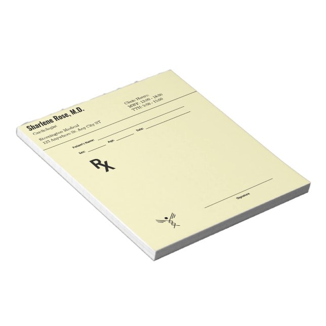 Bloco de Notas de Prescrição Personalizado - Douto (Inclinado)