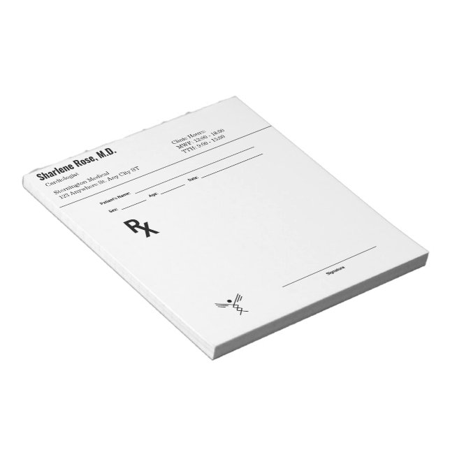 Bloco de Notas de Prescrição Personalizado - Douto (Inclinado)