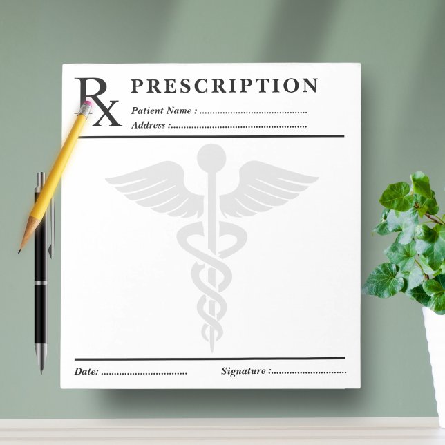Bloco de Notas de Prescrição Personalizado - Douto (Custom Prescription Notepad – Editable Doctor RX)