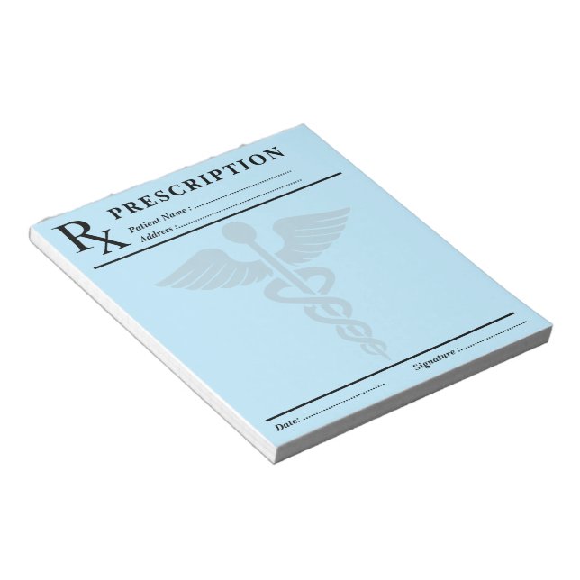 Bloco de Notas de Prescrição Personalizado - Douto (Inclinado)
