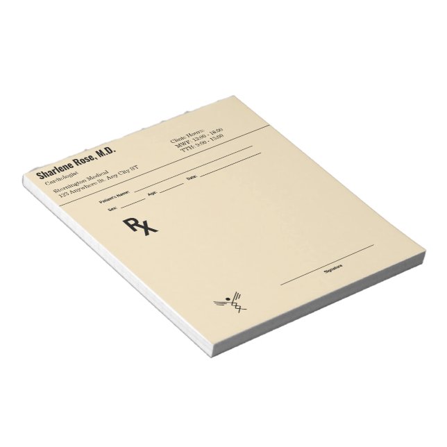 Bloco de Notas de Prescrição Personalizado - Douto (Inclinado)