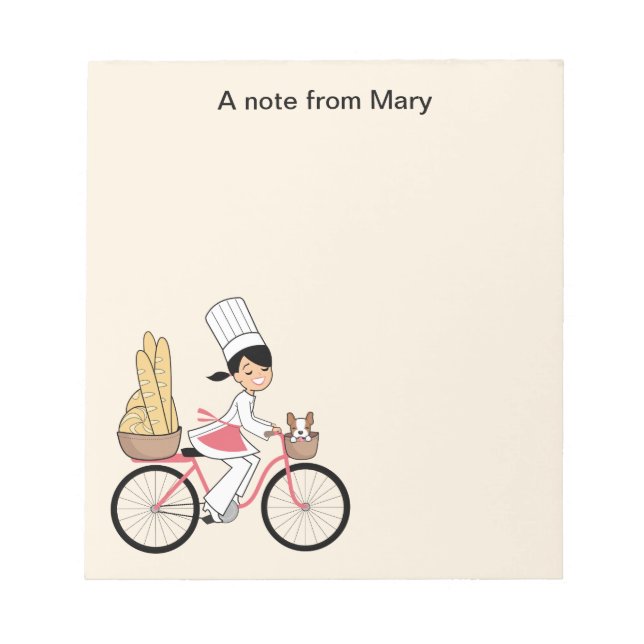 Bloco de Notas de Receita de Rapariga do Cartoon (Frente)