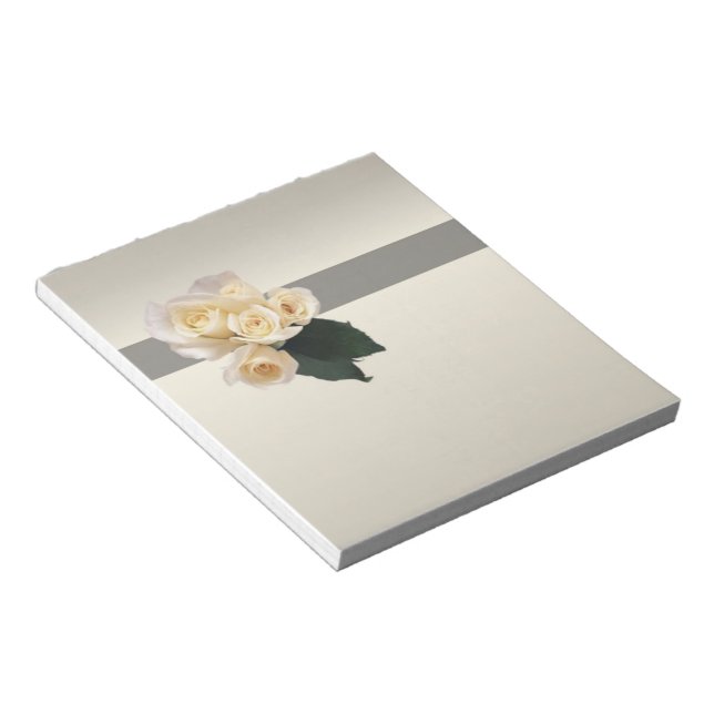 Bloco de Notas de Rosas de Casamento (Inclinado)