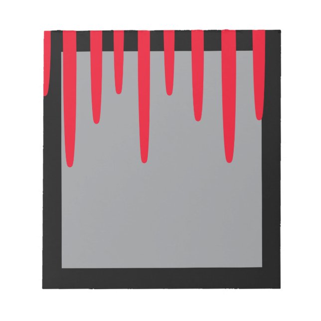Bloco de Notas de Sangue (Preto e Vermelho) (Frente)
