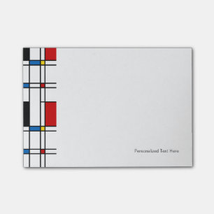 Bloco De Notas De Stijl Pattern