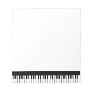 Bloco de Notas de Teclado de Piano