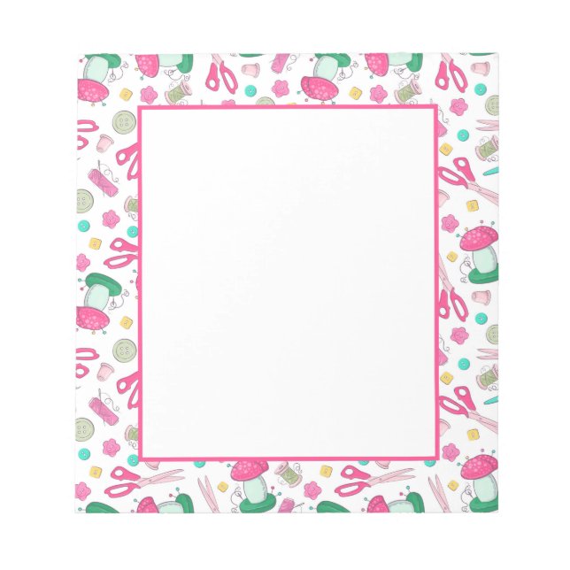 Bloco de notas de tempo de costura (Frente)