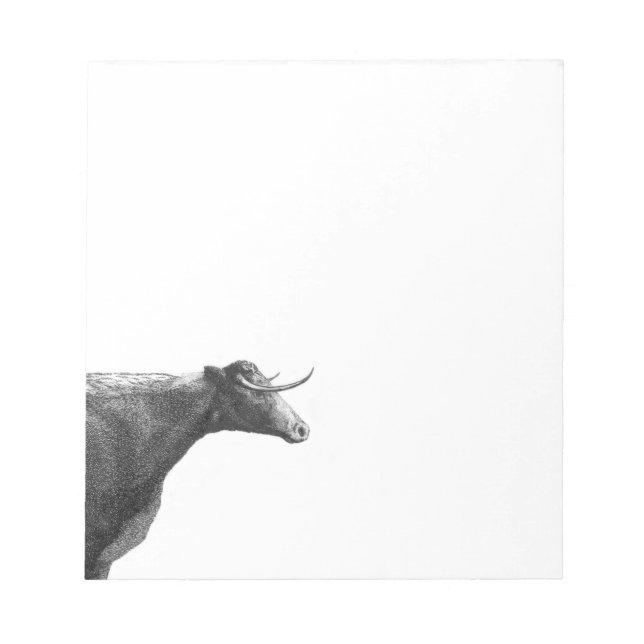Bloco de notas de vaca em safra (Frente)