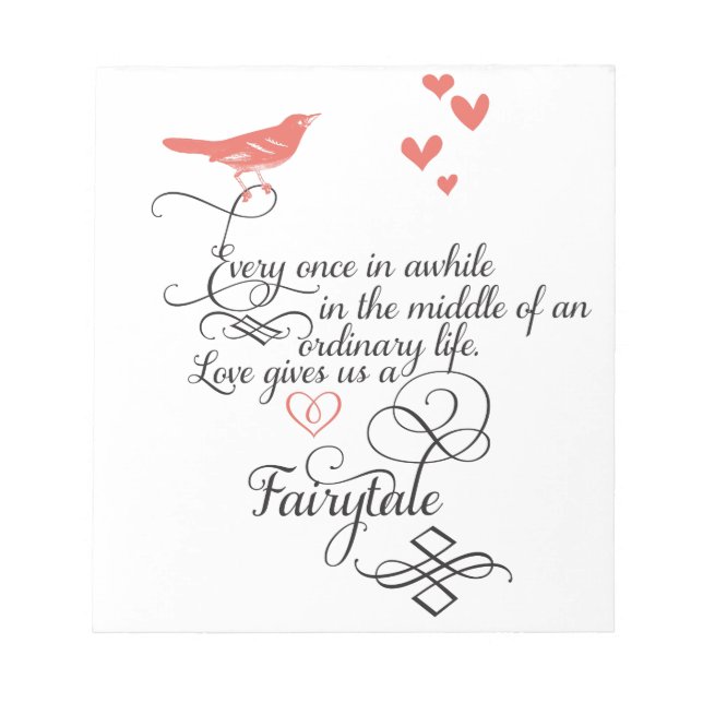 Bloco De Notas De vez em quando, numa vida normal. (Frente)