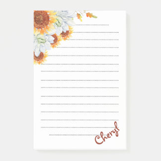 Bloco De Notas De volta à Escola Floral