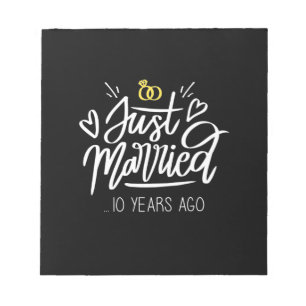 Bloco De Notas Décimo aniversário de Casamento