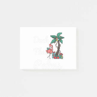 Bloco De Notas Deck O Palms De Natal Tropical Flamingo Xmas