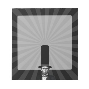 Bloco De Notas Declaração de Moda Presidencial de Abraham Lincoln