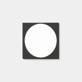 Bloco De Notas Décor vintage ronds blancs sur fond noir