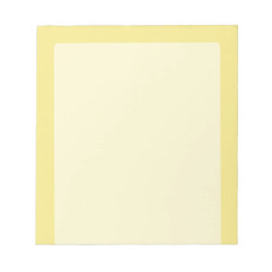 Bloco De Notas Decoração amarela pastel macia do acento pronta