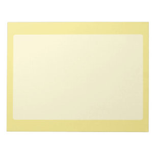 Bloco De Notas Decoração amarelo macio e pastel pronta para perso