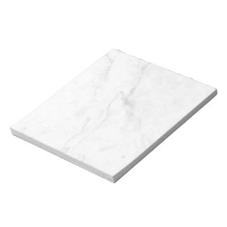 Bloco De Notas Decoração de Casa em Mármore Branco Elegante