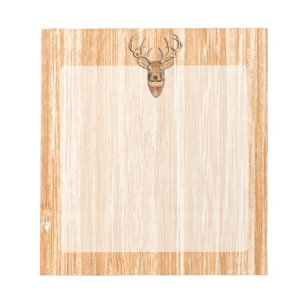 Bloco De Notas Decoração de Estilo de Grãos de Madeira de Cabe