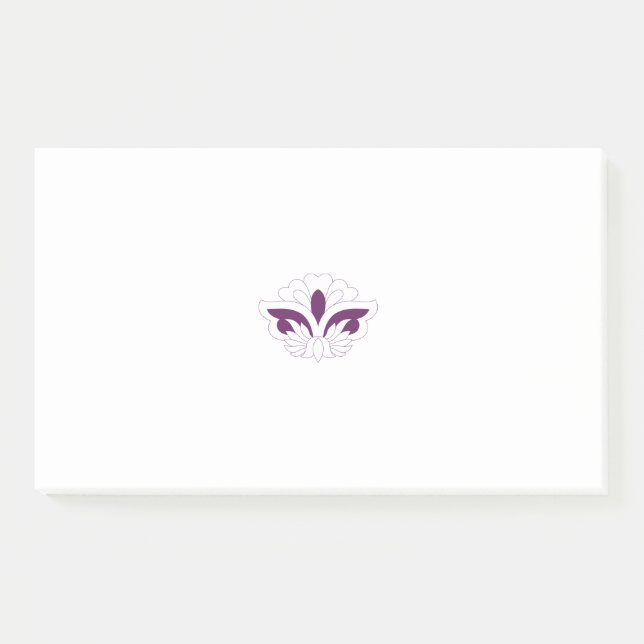 Bloco De Notas Decoração magenta avermelhada (Frente)