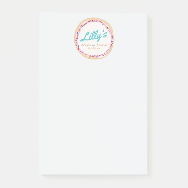 Bloco De Notas Decorador de cookies ou Cupcakes (Frente)