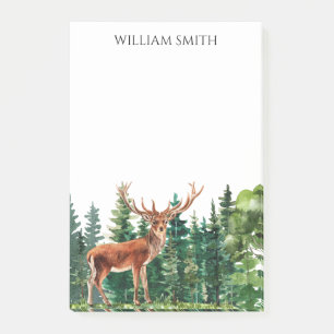 Bloco De Notas Deer Trees Personalizadas
