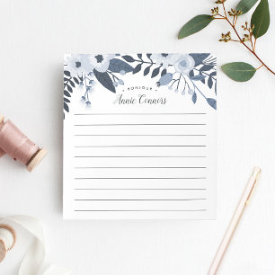 Bloco De Notas Delft Floral Vinculado Personalizado