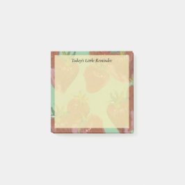 Bloco De Notas Delicioso Morango Pastel Verde